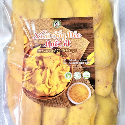 Ăn vặt siêu ngon, Xoài sấy dẻo muối ớt, nguyên vị 100% tự nhiên, nông sản sạch.