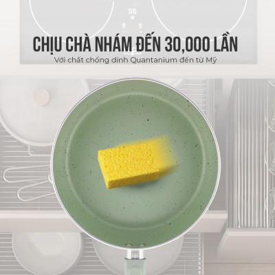 Chảo Chống Dính Vân Đá Elmich EL-4710OL, Hàng Chính Hãng, Dùng Được Trên Mọi Loại Bếp - JoyMall