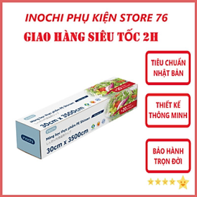 Màng Bọc Thực Phẩm , Đồ Ăn PE Shinsen Đạt Tiêu Chuẩn Tiêu Dùng Nhật Bản Đảm Bảo An Toàn Cho Người Sử Dụng - Chính Hãng inochi ( Tặng kèm khăn lau pakasa)