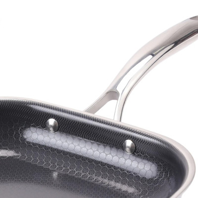 [Hàng chính hãng-iMat hybrid] Chảo vuông đa năng 26cm hai tay cầm iMat Hybrid chống dính Ceramic đen