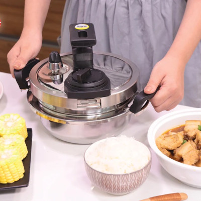 [ Chính hãng iMat ] Nồi áp suất đa năng iMat 2.2 lít, dùng bếp từ,hồng ngoại,bếp ga. Sử dụng sản phẩm nấu cơm, linh nhừ thực phẩm