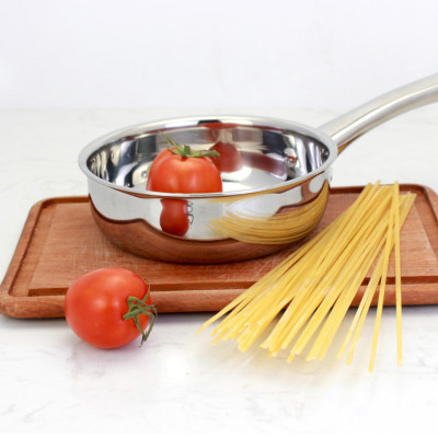 Chảo Inox 3 lớp đúc liền khối Kalpen Kazler 24cm đáy từ chuẩn Đức