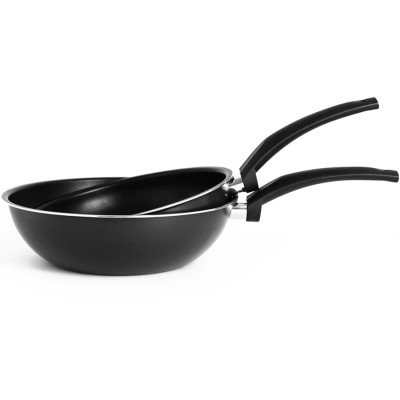 Bộ 2 chảo Lock&Lock Easy Frypan 2P Set, Chảo 1 tay cầm 24cm + Chảo lòng sâu 26cm (LEY1243 x 1, LEY1265 x 1) LEY1243S2