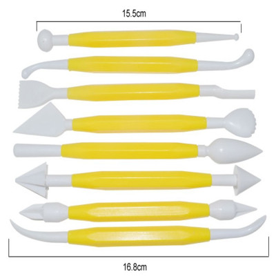 Bộ 8 bút tạo hình trang trí bánh kem Milliken - Màu ngẫu nhiên