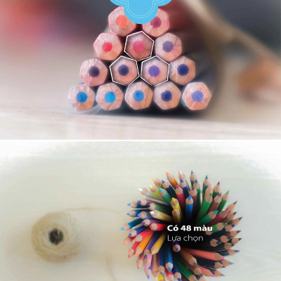 Combo chì màu Swans 12 màu - Hộp 12 cây dài + Gôm tẩy ExamGrade (CLS1877L+)