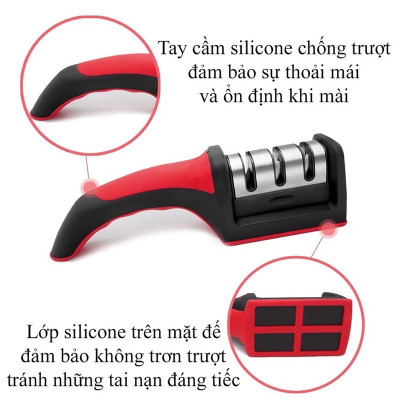 Dụng cụ mài dao, mài kéo 3 rãnh