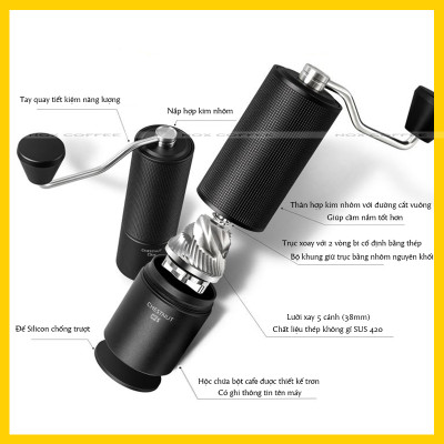 Cối xay cà phê cầm tay Timemore C2S All new 2023