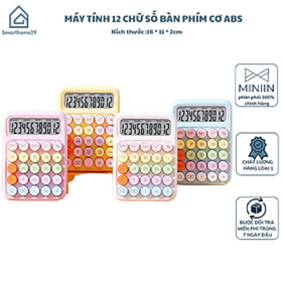 Máy Tính Văn Phòng 12 Chữ Số, Bàn Phím Cơ ABS Đồ Dùng Học Tập Đa Chức Năng - HÀNG CHÍNH HÃNG MINIIN