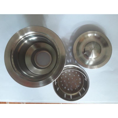 LỌC RÁC CHẬU RỬA CHÉN PHI 110 INOX 304 CHỐNG RỈ (ĐÃ CÓ NẮP ĐẠY)
