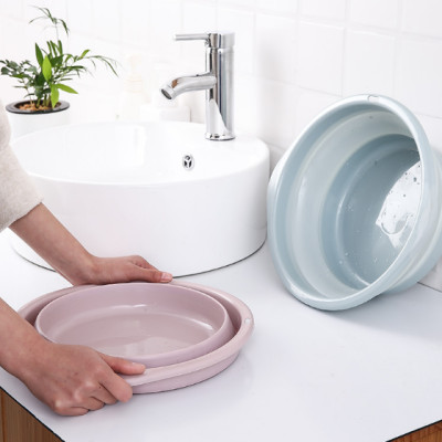 Thau nhựa gấp gọn đa năng12x35cm, giao màu ngẫu nhiên+ Tặng kèm thau gấp gọn đa năng 9x25cm - Hàng chính hãng (Giao màu ngẫu nhiên)