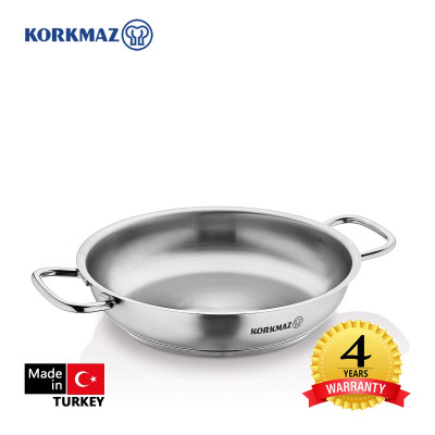 Chảo inox cao cấp 2 quai Korkmax Proline 24cm - A1192 - Hàng chính hãng