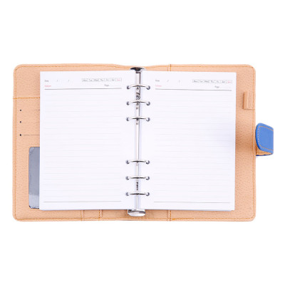 Bóp Sổ 6 Còng Da  Nhỏ  2 Màu (160 Trang) Uyên Loan - Màu Ngẫu Nhiên