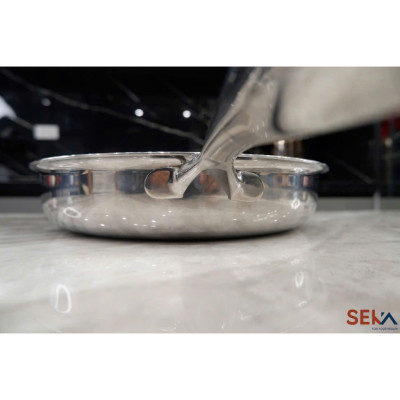 Chảo Inox Nông Lòng Seka TriMax SK6040 Size 28 - Hàng Chính Hãng