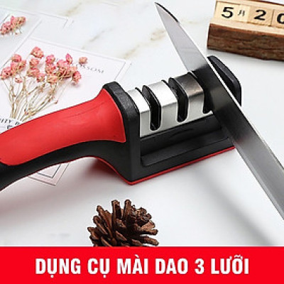 Dụng cụ mài dao , kéo đa năng 3 rãnh sắc bén ,máy mài dao bằng tay 3 cấp độ siêu tốc nhanh và tiện dụng