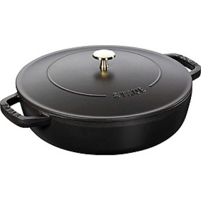 CHẢO GANG STAUB WOK PERFECT 30CM MÀU XÁM Hàng chính hãng