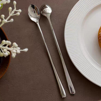 combo thìa muỗng cà phê khuấy đồ uống inox cao cấp - dài 24cm