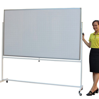 Bảng Di Động 01 Mặt Viết Bút Lông Bavico BD02 Trắng – 1.2 x 2.0 m