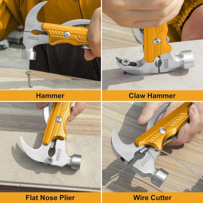 BỘ DỤNG CỤ ĐA NĂNG CÓ BÚA NHỔ ĐINH 12 TRONG 1 INGCO HMFH0121 - HÀNG CHÍNH HÃNG