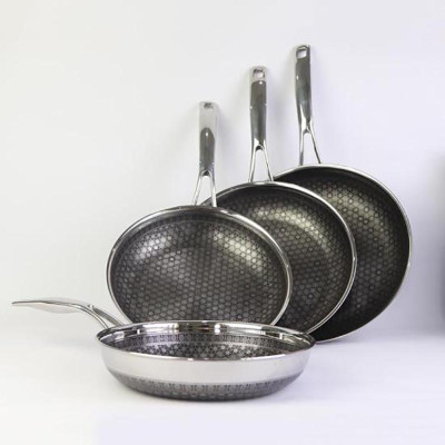 Chảo chống dính 2 mặt Inox 3 lớp đúc liền khối Blackcube Noon Song bếp từ 20/22/24/26cm