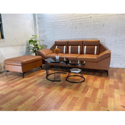 Sofa băng 2m kèm đôn nệm Tundo HLMCT màu lựa chọn kèm bàn như hình