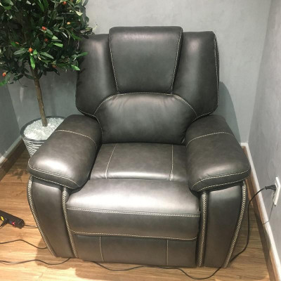 Ghế sofa đơn ngã lưng thư giãn sang trọng SMLIFE Jonathan 1C | D99 x R96 x C99cm | nâng hạ lưng ghế