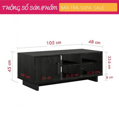 Bàn sofa phòng khách bằng gỗ công nghiệp SMLIFE Cale