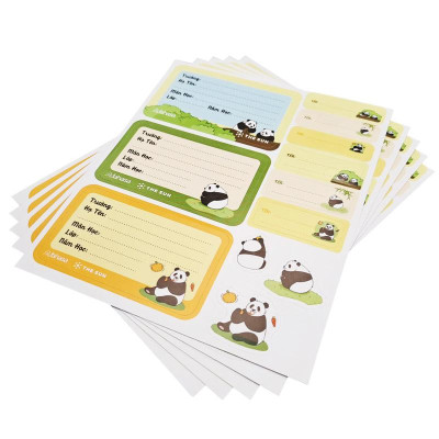 Combo 10 Tập Học Sinh Fluffy Panda - Miền Nam - 4 Ô Ly - 96 Trang 80gsm - The Sun 02 - Tặng Nhãn Vở Kèm Sticker