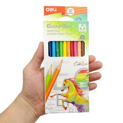 Hộp 12 Bút Chì Màu Deli EC113-12
