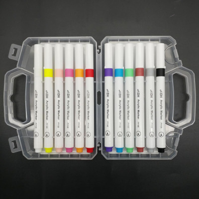 Hộp 12 Bút Lông Màu Acrylic Marker Pen - DH PY105