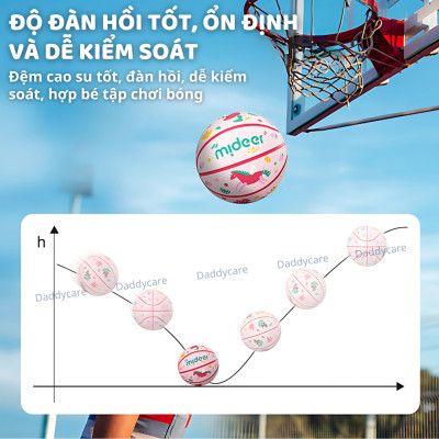 Bóng rổ cho bé Children’s Basketball Mideer đồ chơi vận động cho bé 3,4 5 6 7-10 tuổi