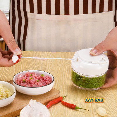 Dụng Cụ Xay Tỏi, Ớt , Thịt, Hành, Lạc, Gia vị, Thực Phẩm Đa Năng Mini Cầm Tay vô cùng tiện dụng - MH2011 - Giao màu ngẫu nhiên