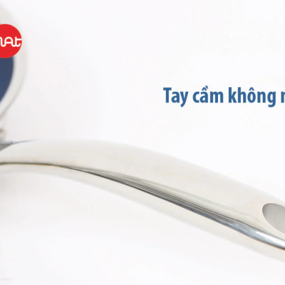 [Hàng chính hãng] Chảo chiên/ rán iMAT Hybrid Blackcube chống dính Ceramic lòng xanh mới size 22cm