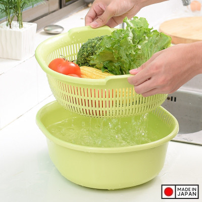 Rổ nhựa dáng oval thương hiệu Sanada Seiko 5.3L - Hàng nội địa Nhật Bản | Made in Japan