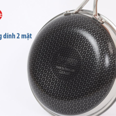 Chảo chiên iMat Hybrid lòng xanh