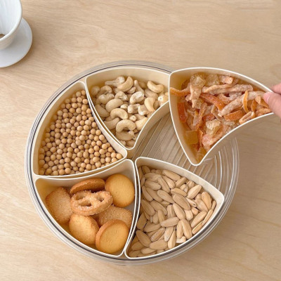 Khay mứt TẾT đựng bánh kẹo Khay gồm 5 hũ ngũ lộc lớn xinh xắn hình kim kim cương biểu hiện sang trọng trong ngày tết