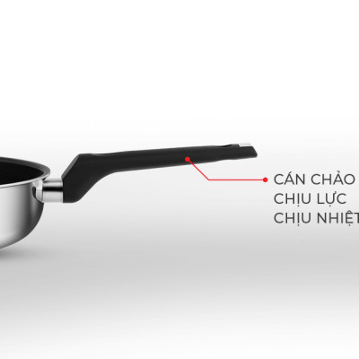 Bộ chảo inox chống dính đáy liền Elmich 2102OL size 20, 26cm, Hàng chính hãng, dùng được mọi loại bếp - JoyMall