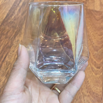 BỘ 6 CỐ THỦY TINH UỐNG NƯỚC VÂN KIM CƯƠNG MÀU ÁNH TRAI SANG TRỌNG - ANTH673