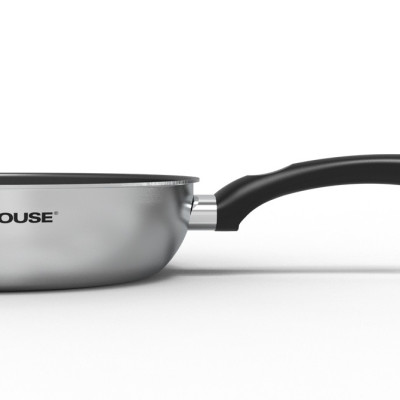 Chảo inox nguyên khối Sunhouse DE22M - Hàng Chính Hãng