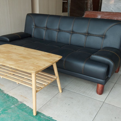 Sofa giường da xuất Nhật Juno Sofa Giường 1m8 x 1m1 x cao 45 cm ( Tặng bàn gỗ tự nhiên 50 x 100 cm ) 