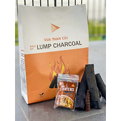 Than củi dễ mồi lửa, nhanh bén, tiện lợi