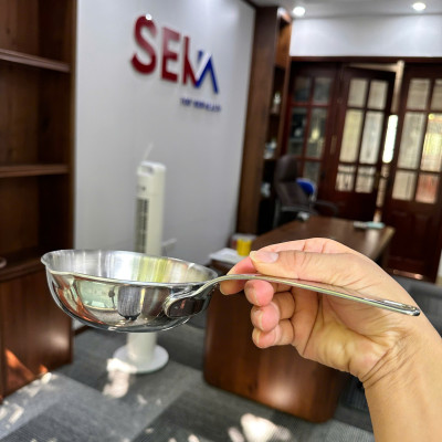 Chảo SEKA 12cm chảo mini chất liệu inox 304 đúc nguyên khối đáy liền 3 lớp nấu cho bé