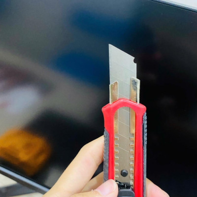 [COMBO 5 Dao rọc giấy KIRITO]  lưỡi 18mm - Dụng cụ hỗ trợ trong văn phong cho việc cắt giấy, dây điện, bìa cứng.