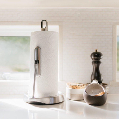 Dụng Cụ Để Giấy Ăn SimpleHuman, Chất Liệu Thép Không Gỉ Bền Đẹp, Chân Đế Chống Trượt, Nhập Đức Hàng chính hãng