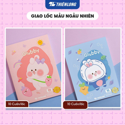 Tập học sinh 96 trang 5 ô ly vuông 2mm chấm kẻ 2/3 120gsm NB-122 Thiên Long - Mẫu ngẫu nhiên