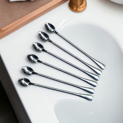 combo thìa muỗng cà phê khuấy đồ uống inox cao cấp - dài 24cm