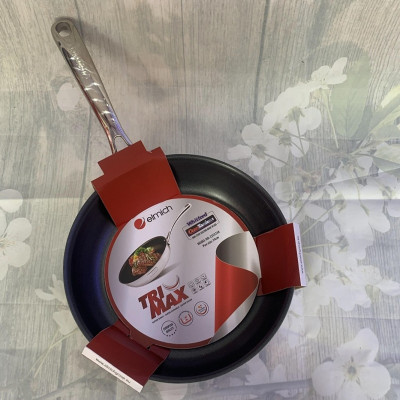 Chảo chống dính Elmich inox cao cấp 2 lớp đáy liền Tri-max size 24cm mã 2353738