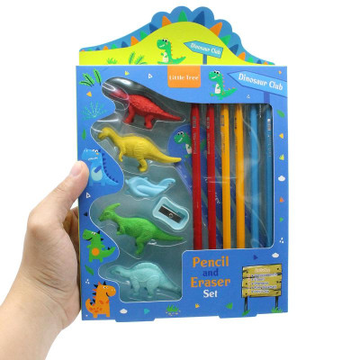 Bộ Dụng Cụ Học Tập Khủng Long Dinosaur Club - Little Tree GP8012-E (13 Chi Tiết)