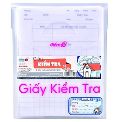 Giấy Kiểm Tra Điểm 10 5 Ôly - TP-GKT011