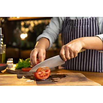 Dao thái làm bếp Tsubaro Nikken 29.5cm, tay cầm bằng gỗ không ngấm nước, đem lại cảm giác nhẹ nhàng khi sử dụng - nội địa Nhật Bản 