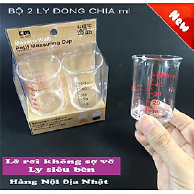 bộ 2 ca đong chia vạch nội địa nhật bản